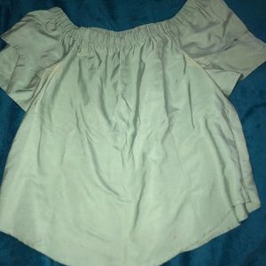 Mint green blouse